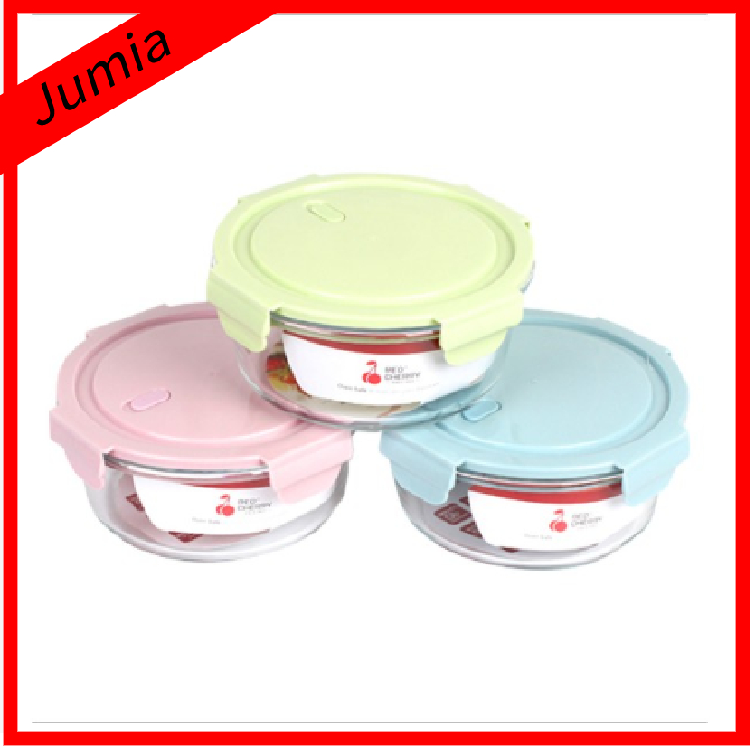 Hộp thủy tinh đựng cơm hình tròn 400ml, Hộp đựng thức ăn ,hộp cơm giữ  nhiệt