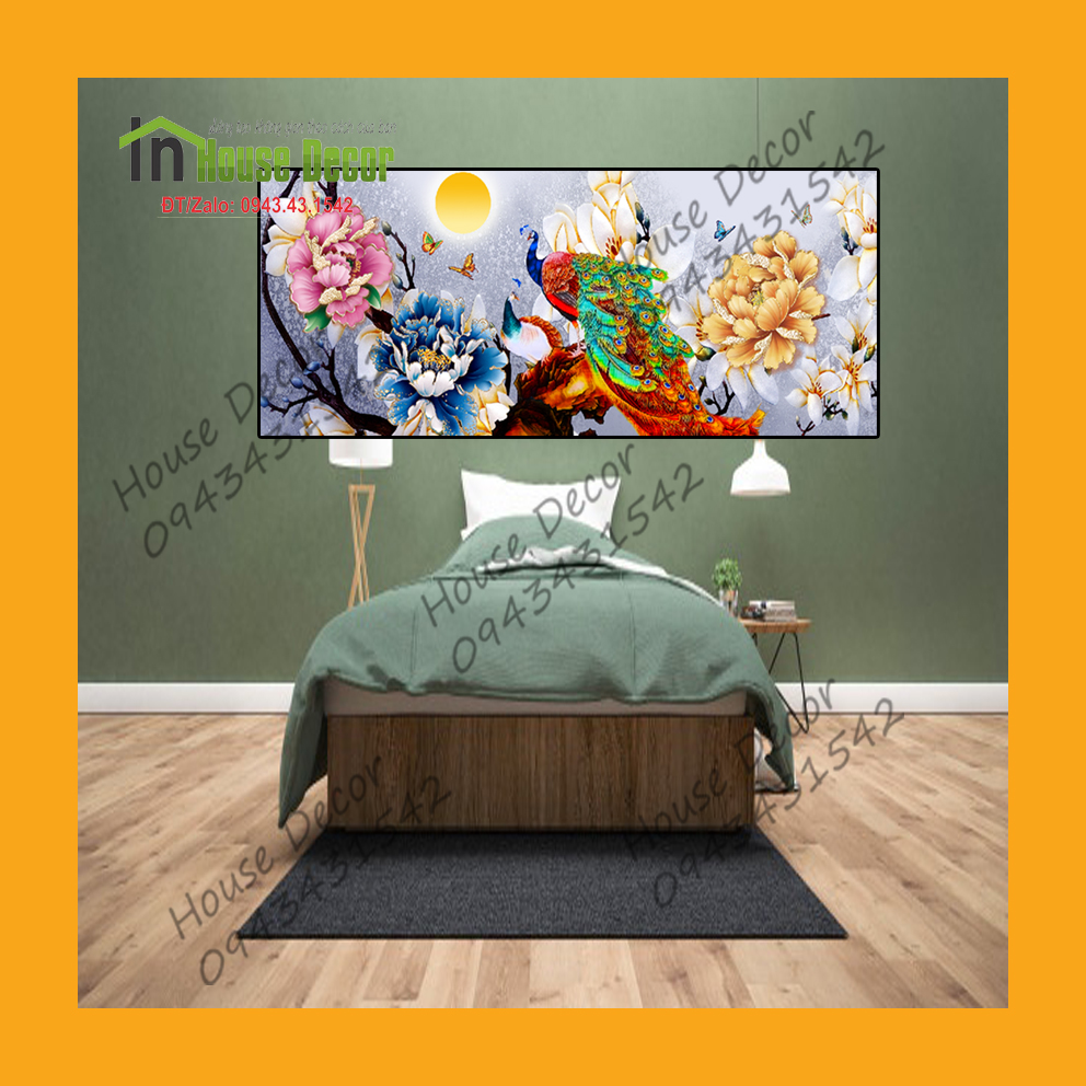 Tranh dán tường 3d Kích thước lớn, decal dán tường 3D, có keo sẵn, bóc dán dễ dàng trên mọi về mặt phẳng Kích thước 150 x 60