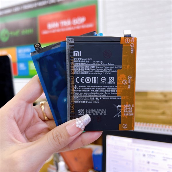 Pin xiaomi mã bn-59 gắn trong xiaomi redmi note 10 - bn59, bảo hành đổi trả. bn-59