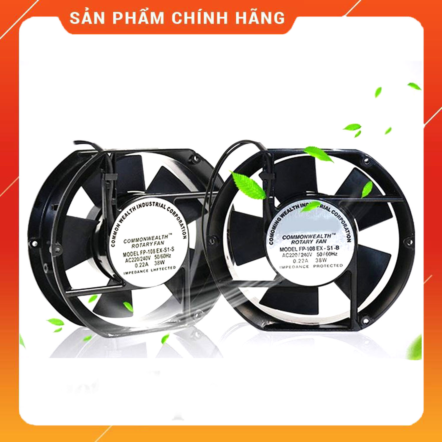 Quạt hút, quạt tản nhiệt, quạt làm mát tủ điện commonwealth fp-108ex-s1-s, 220v, 172x150x51mm