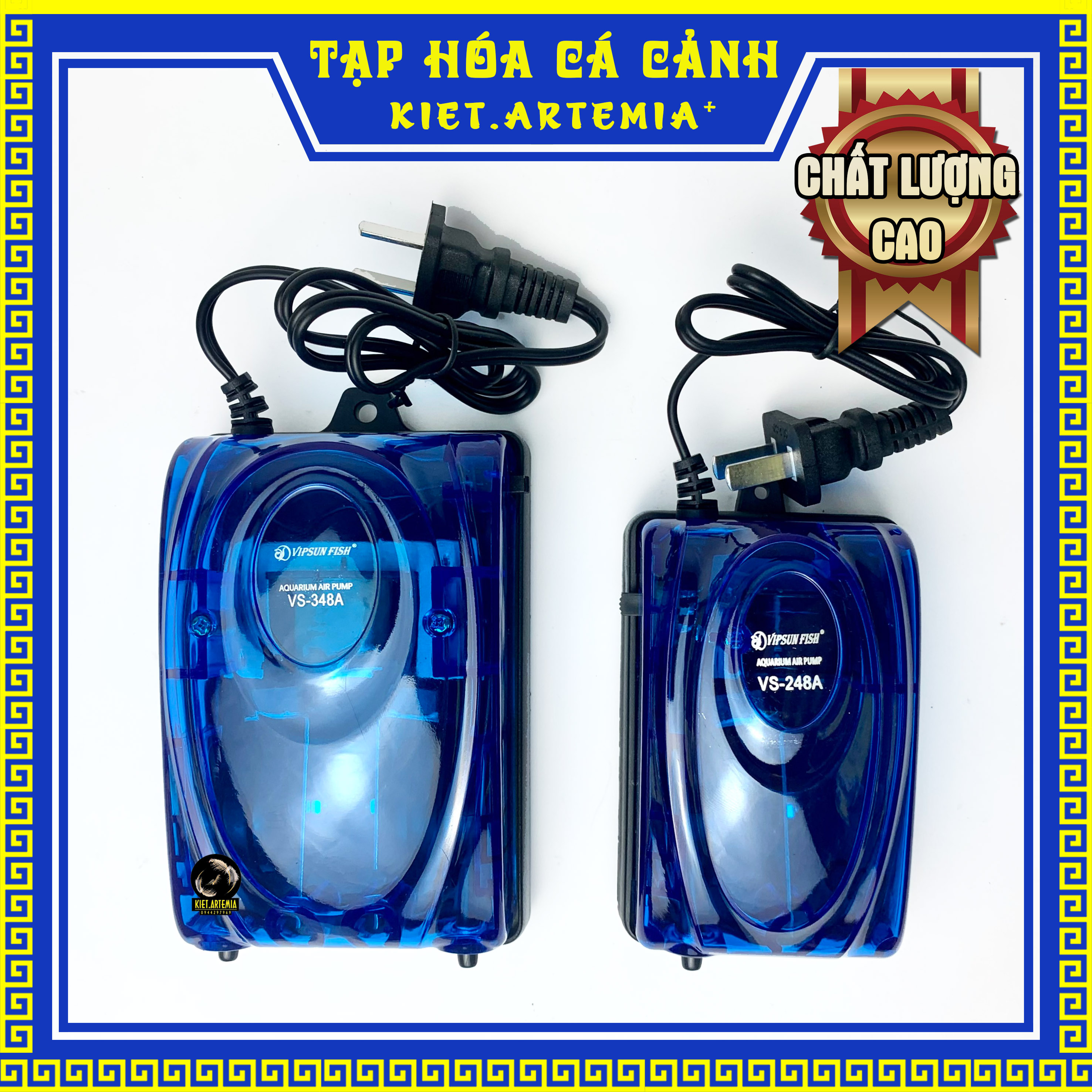 Máy sủi oxi cho hồ cá, tặng kèm phụ kiện dây oxy và cục sủi