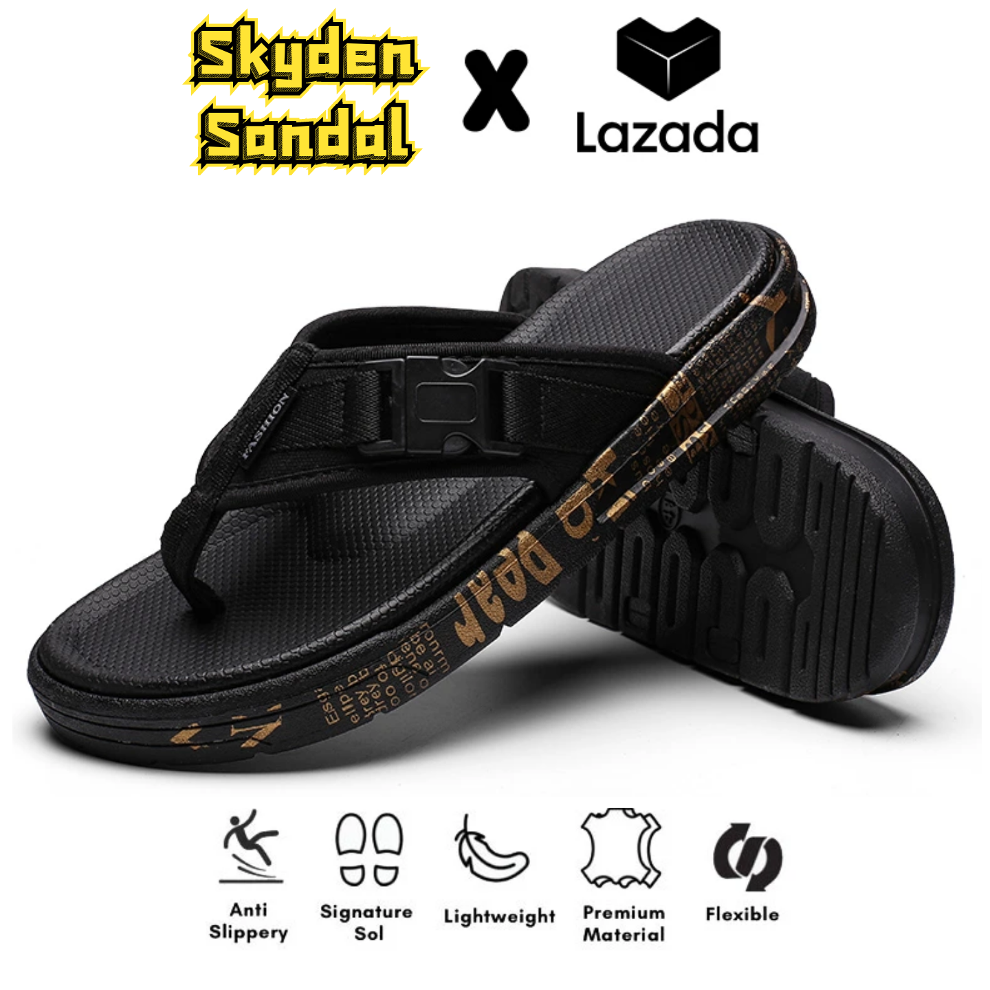 Skyden Dép Xăng Đan Nam Dép Xăng Đan Nam Leo Núi Sandal Nam Phong Cách Hàn Quốc Nhẹ Mạnh Chống Trơn Trượt Không Trơn Trượt dép tông