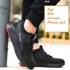 GIÀY BẢO HỘ LAO ĐỘNG SPORT FASHION , giày bảo hộ với vải thiết kế thoáng khí k gây mùi