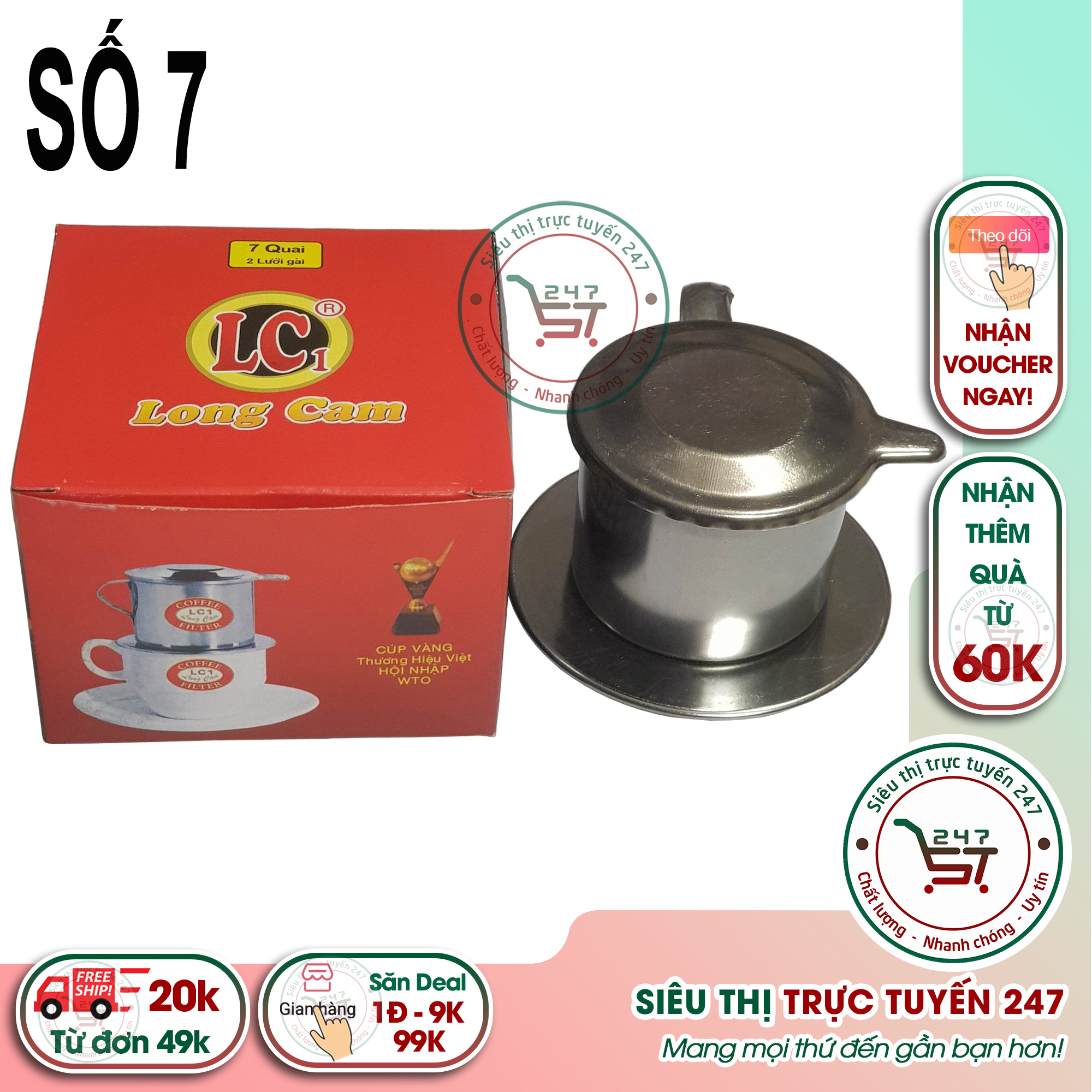 Phin cà phê inox cao cấp sáng bóng không gỉ an toàn cho người dùng phin số 7 giúp bạn có tách cà phê thơm ngon