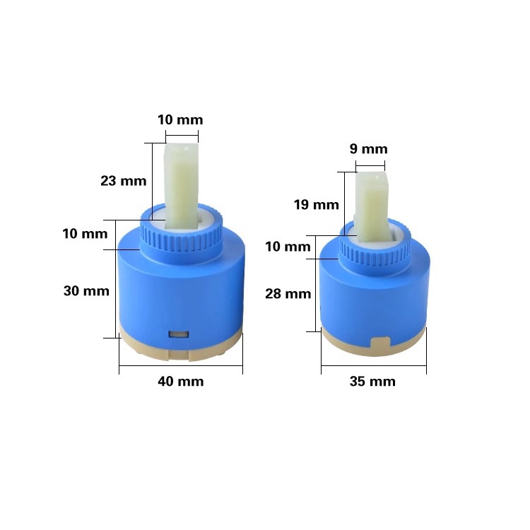 Lõi vòi nước nóng lạnh, ruột vòi nước nóng lạnh dùng cho chậu rửa lavabo, vòi chậu rửa bát, vòi rửa chén, vòi sen tắm, loại 35mm hoặc 40mm tùy chọn, ruột vòi thay thế vòi nước nóng lạnh