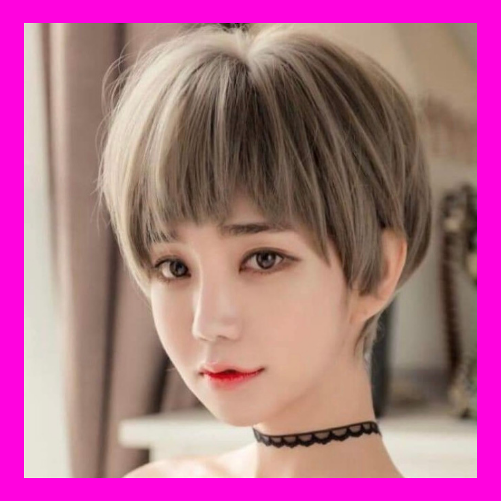 [TẶNG LƯỚI] Tóc giả nữ tomboy Hàn Quốc nguyên đầu - TG40