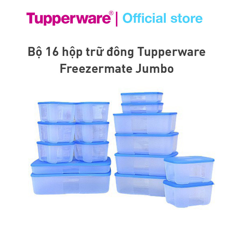 Bộ 16 hộp trữ đông Tupperware Freezermate Jumbo