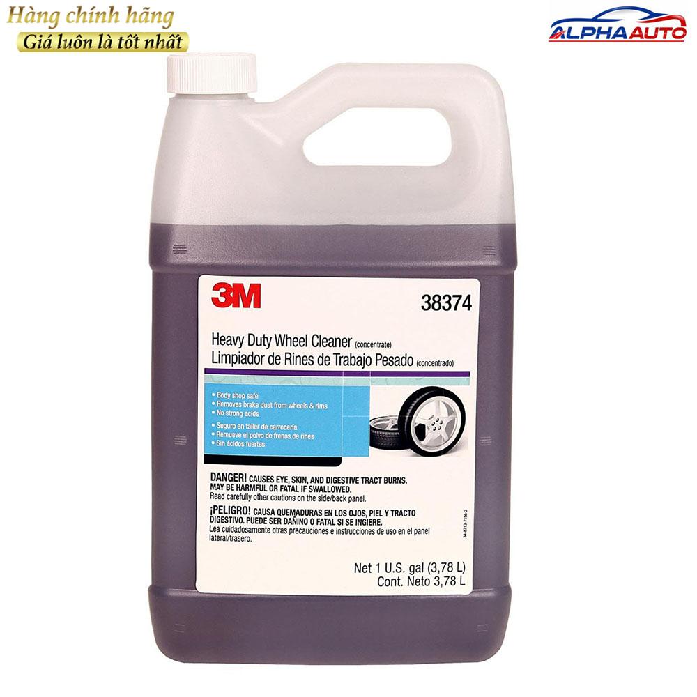 Dung dịch vệ sinh vành mâm lazang 3m heavy duty wheel cleaner 3.78l
