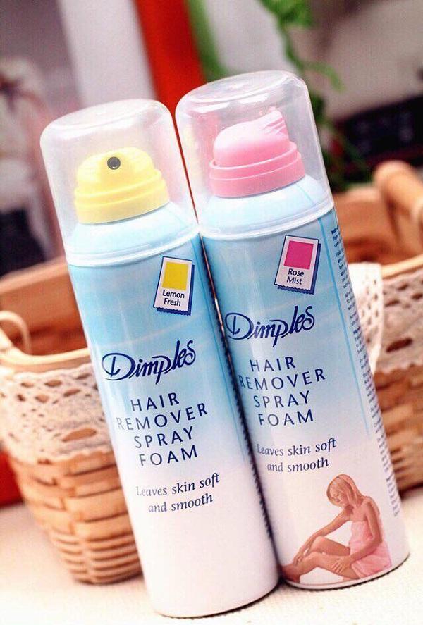 [HCM]Chai xịt triệt lông hương chanh và hoa hồng wax lông tay lông chân ria mép cực sạch không sợ đau rát