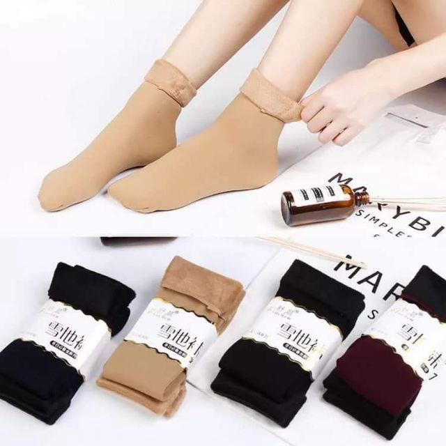 Combo 10 đôi tất lót lông siêu ấm