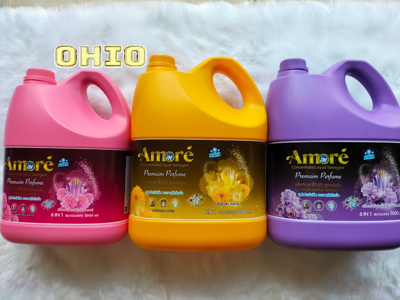 Nước giặt xã 6 in 1 Amore Thái lan