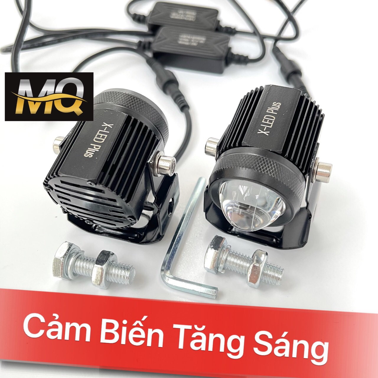 Đèn Trợ Sáng Mini Bi Cầu Mini Xe Máy Chính Hãng Nguồn Nhôm M3MINI