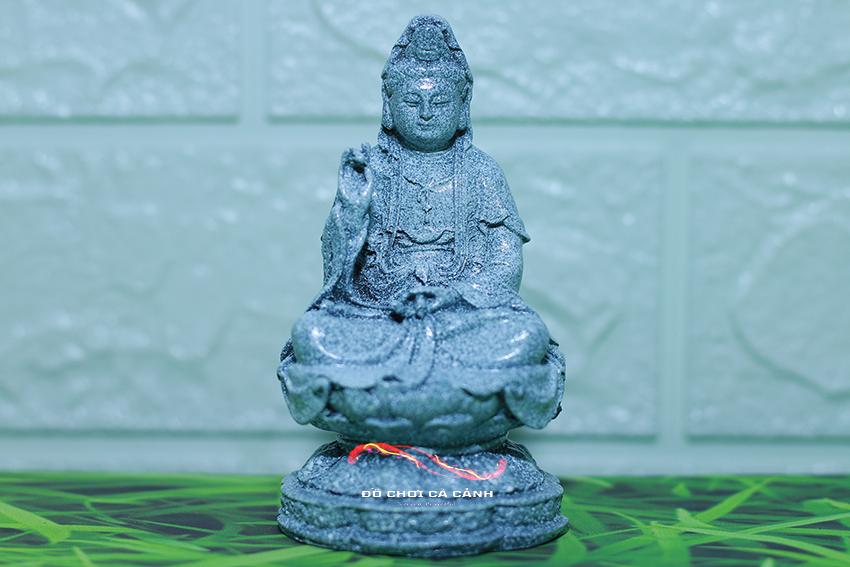 Mô hình tượng phật thích ca, phật tọa thiền, phụ kiện bể cá trang trí bể cá trang trí nhà cửa