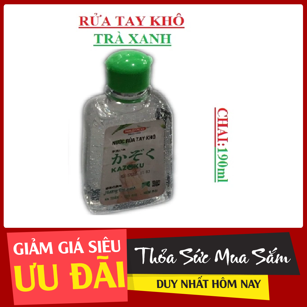 Nước rửa tay khô diệt khuẩn 190ml .