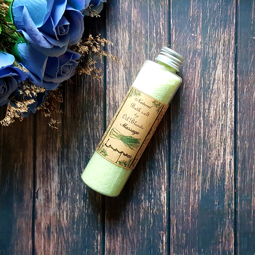 Muối massage, muối mịn tinh dầu sả chanh Ecolife