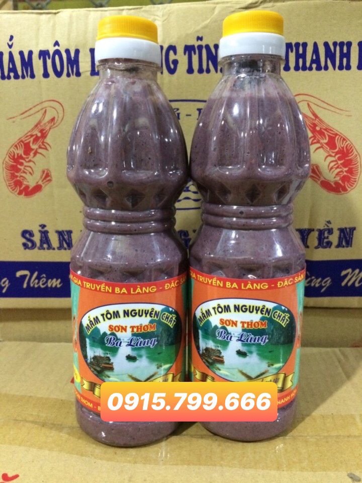 Mắm tôm ba làng thanh hóa sơn thơm 1kg
