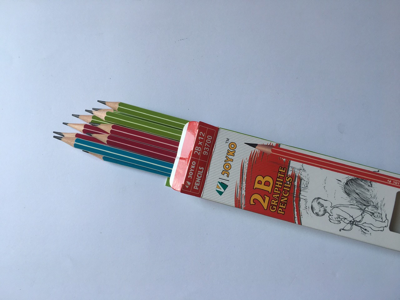 HỘP 12 CHIẾC BÚT CHÌ 2B GRAPHITE PENCILES JOYKO 93700