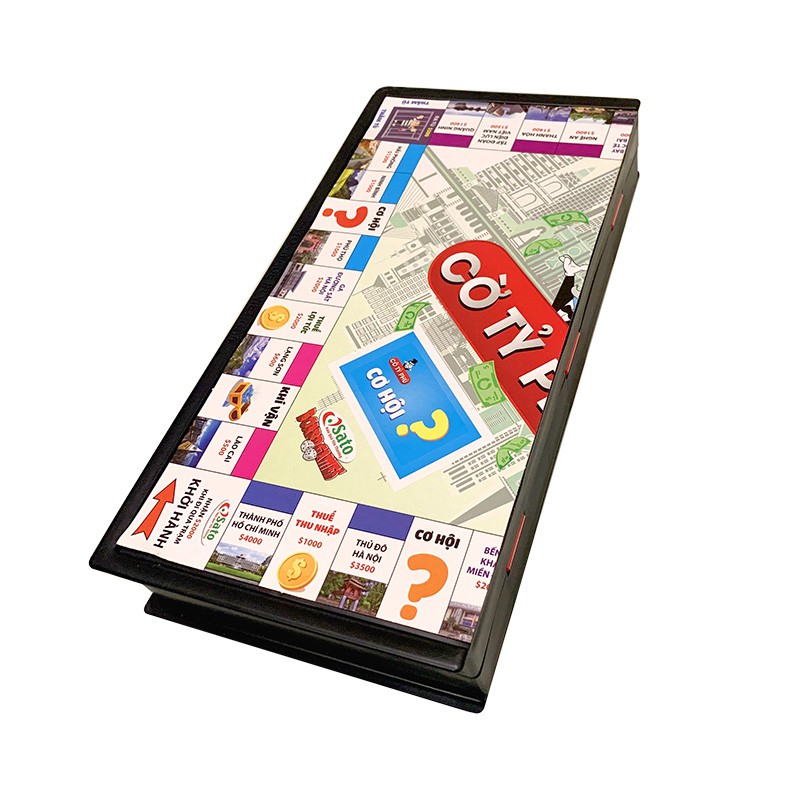Cờ tỷ phú Việt Nam sato, board game thử thách làm giàu phiên bản các địa danh