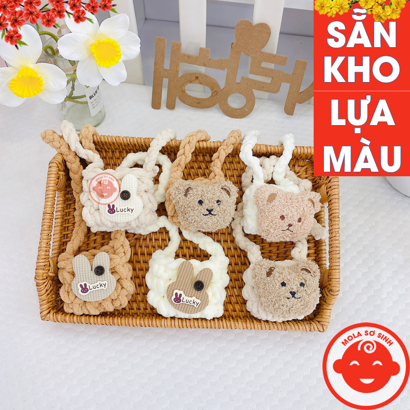 Túi đựng tỏi hình gấu hàn quốc đáng yêu cho bé