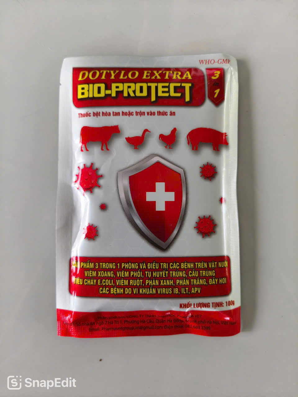 BIO-PROTECT GIÚP CHO VẬT NUÔI KHỎE MẠNH gói 100g