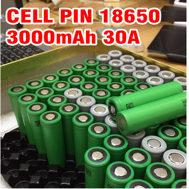 Pin sạc Li-on 18650 VTC6 dung lượng 3000mAh dòng xả tối đa 30A hãng Sony (1 viên)
