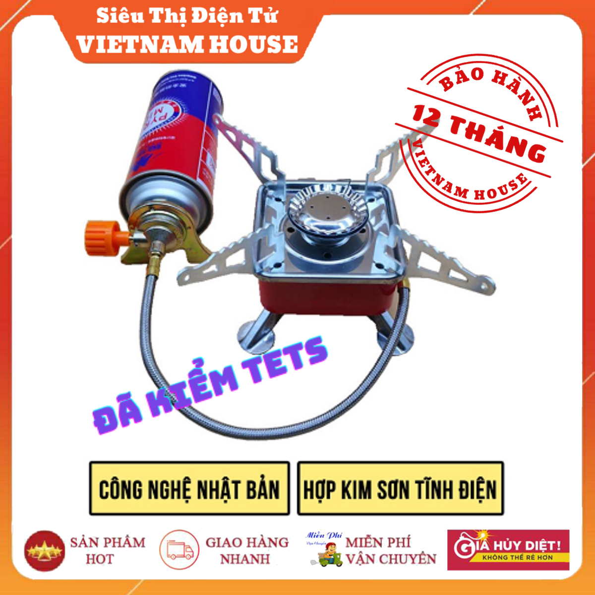 🔴ĐANG SALE || BẾP GA MINI DU LỊCH GẤP GỌN - Cao Cấp Nhỏ Gọn Đi Phượt Dã Ngoại Tiện Lợi.