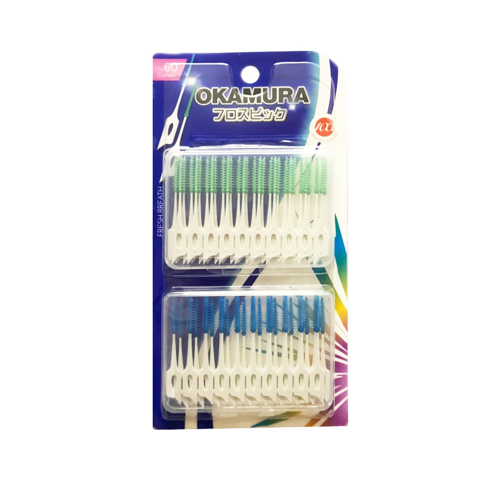 [HCM]Tăm silicon Okamura siêu mềm - Vỉ 60 cây