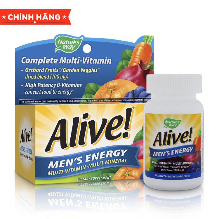 ALIVE! MEN'S ENERGY MULTI-VITAMIN AND MULTI-MINERAL