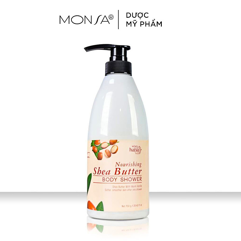 Sữa tắm dưỡng ẩm bơ sữa hạt mỡ riori nourishing shea butter body shower 750g - chiết xuất sữa dê và bơ hạt mỡ