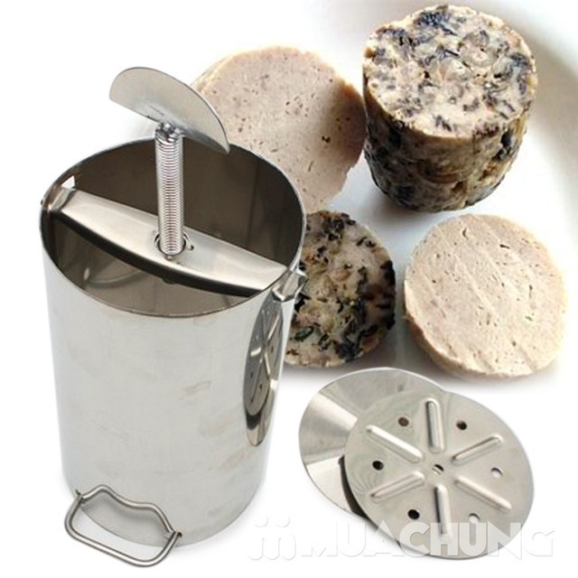 Khuôn làm giò chả inox 1kg, khuôn làm giò inox 2kg inox tiện lợi
