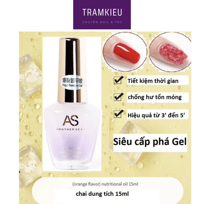 Phá gel AS chai 15ml hàng chính hãng