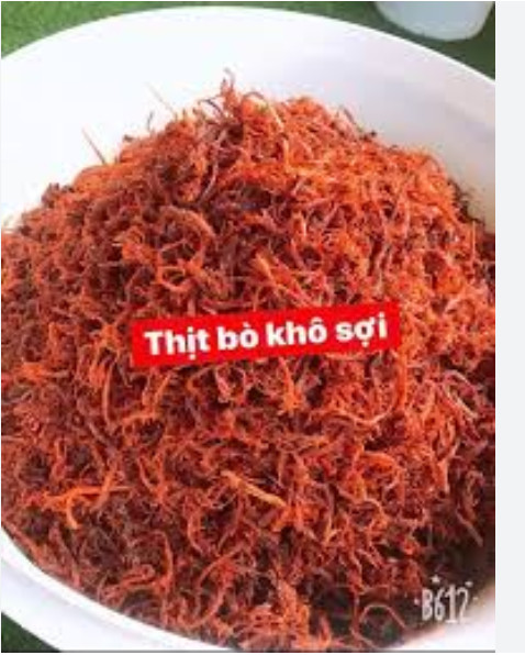 Khô bò đỏ sợi hiệu myna - 500g