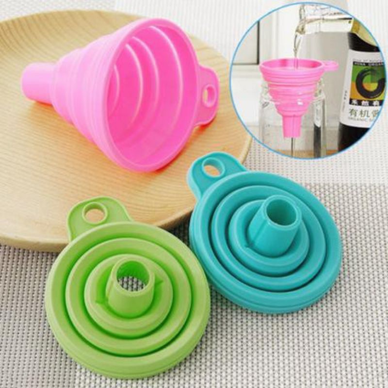 Phễu gấp gọn tiện lợi chiết nước - dầu ăn dễ dàng nhanh chóng
