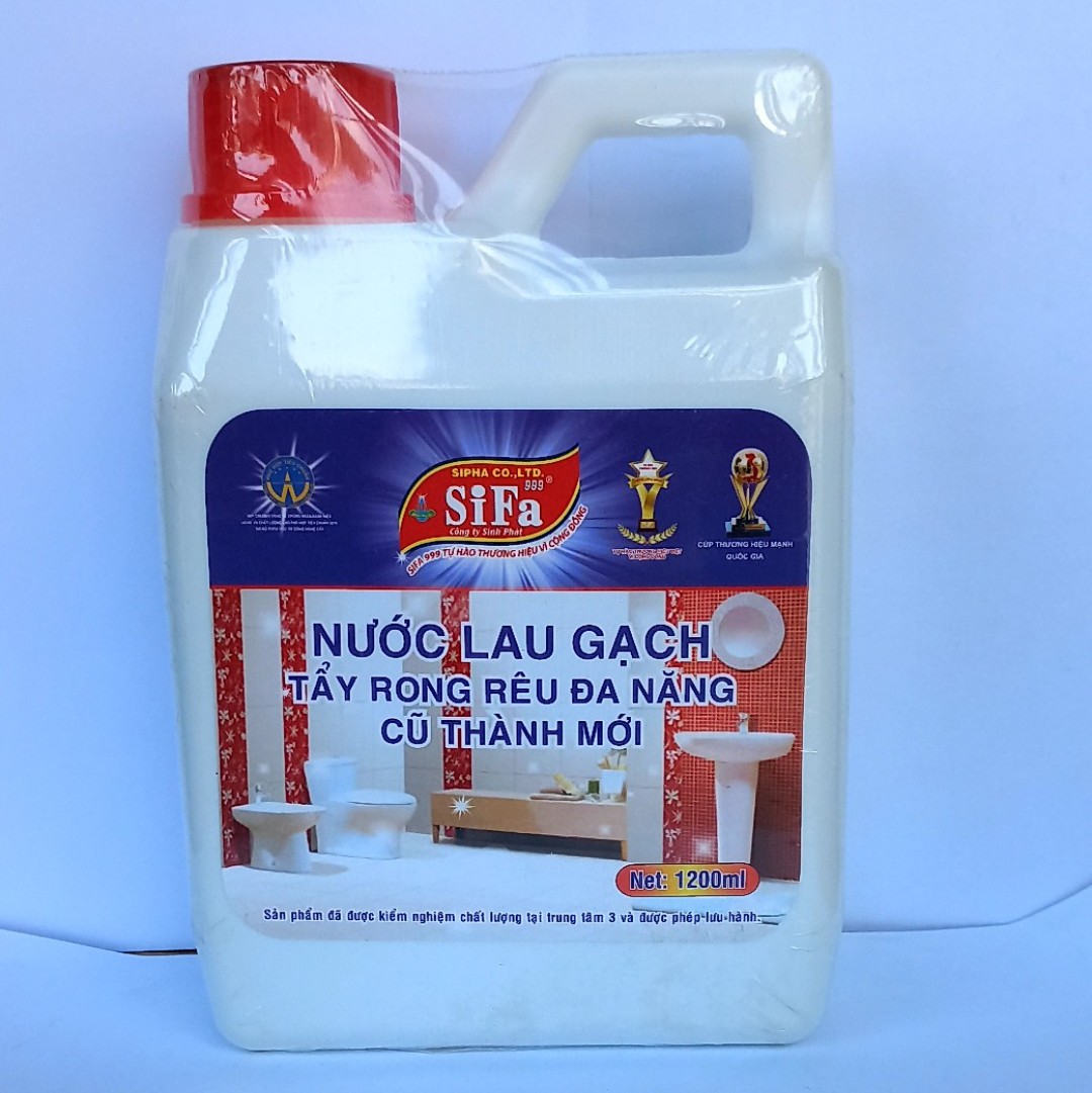 Nước lau gạch Sifa, tẩy rong rêu đa năng Sifa tẩy ố siêu tốt biến cũ thành mới 1200ML/ Can