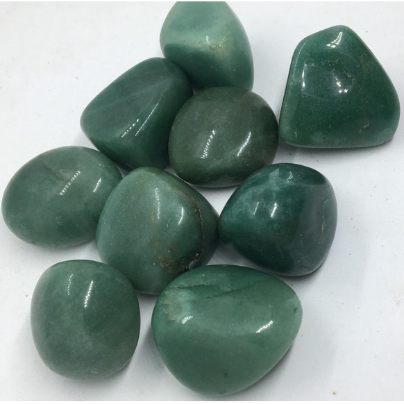 100gr Viên Đá Thạch Anh Aventurine to size 3cm màu xanh lá