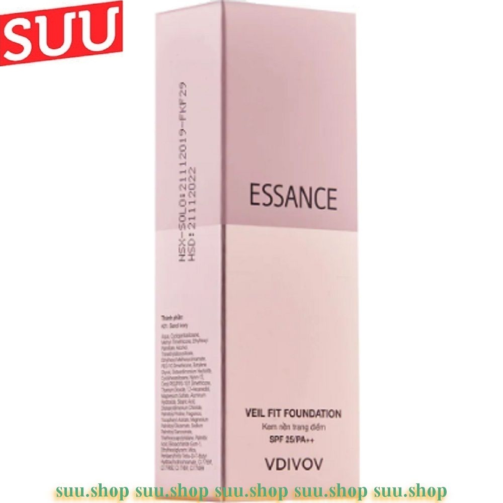 Kem Nền Essance Vdivov Veil Fit Foundation 30ml Deep Ivor