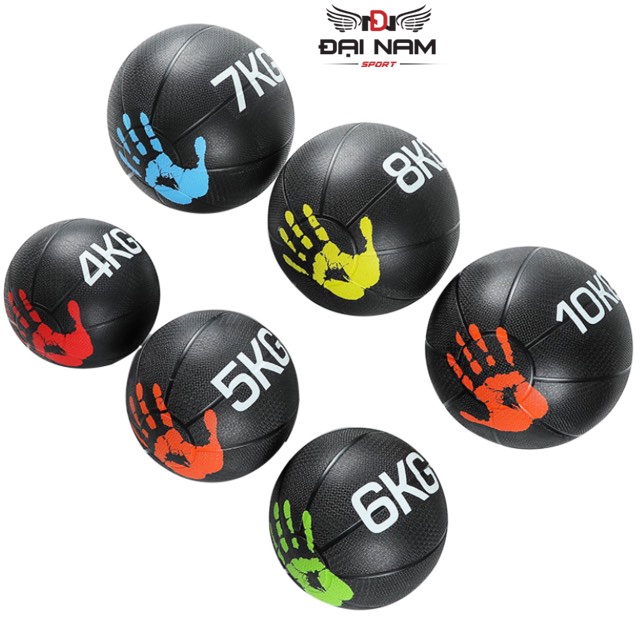 Bóng Tạ Tập Thể Lực,Tập Gym,Tập Yoga 2kg-10kg Chất Liệu Cao Su Đặc Cao Cấp Thế Hệ Mới Nhập Khẩu Đại Nam Sport