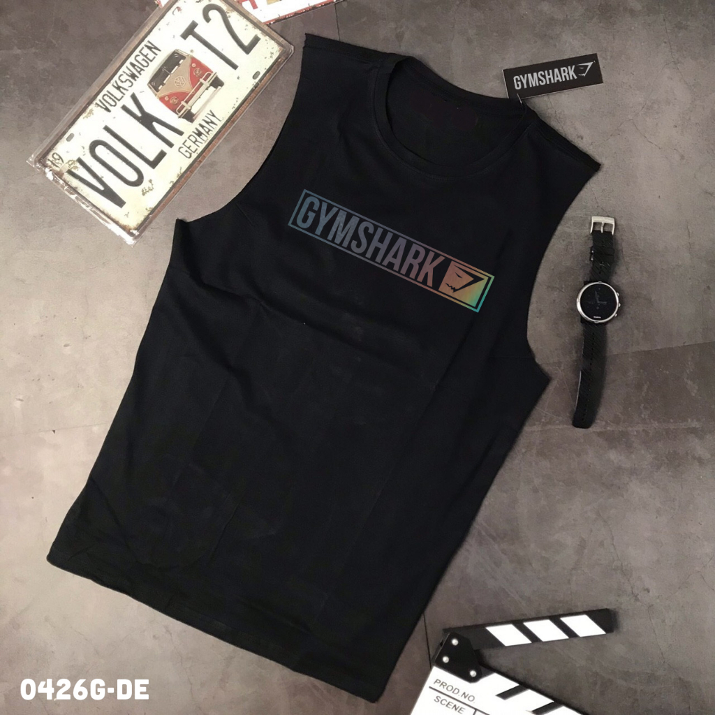 Áo tanktop gymshark, áo ba lỗ tập gym, chất vải cotton, mềm mịn thấm hút mồ hôi