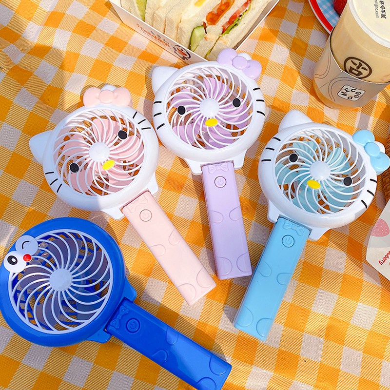Quạt quạt cầm tay cute có thể gấp