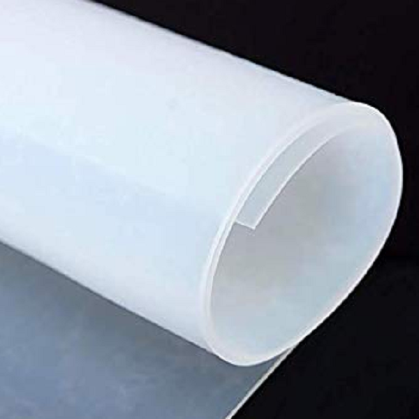 Tấm silicon chịu nhiệt trên 230 độ c. dẻo. màu trắng. Dày 3mm. khổ 1m, đơn giá tính này tính cho 1m2.