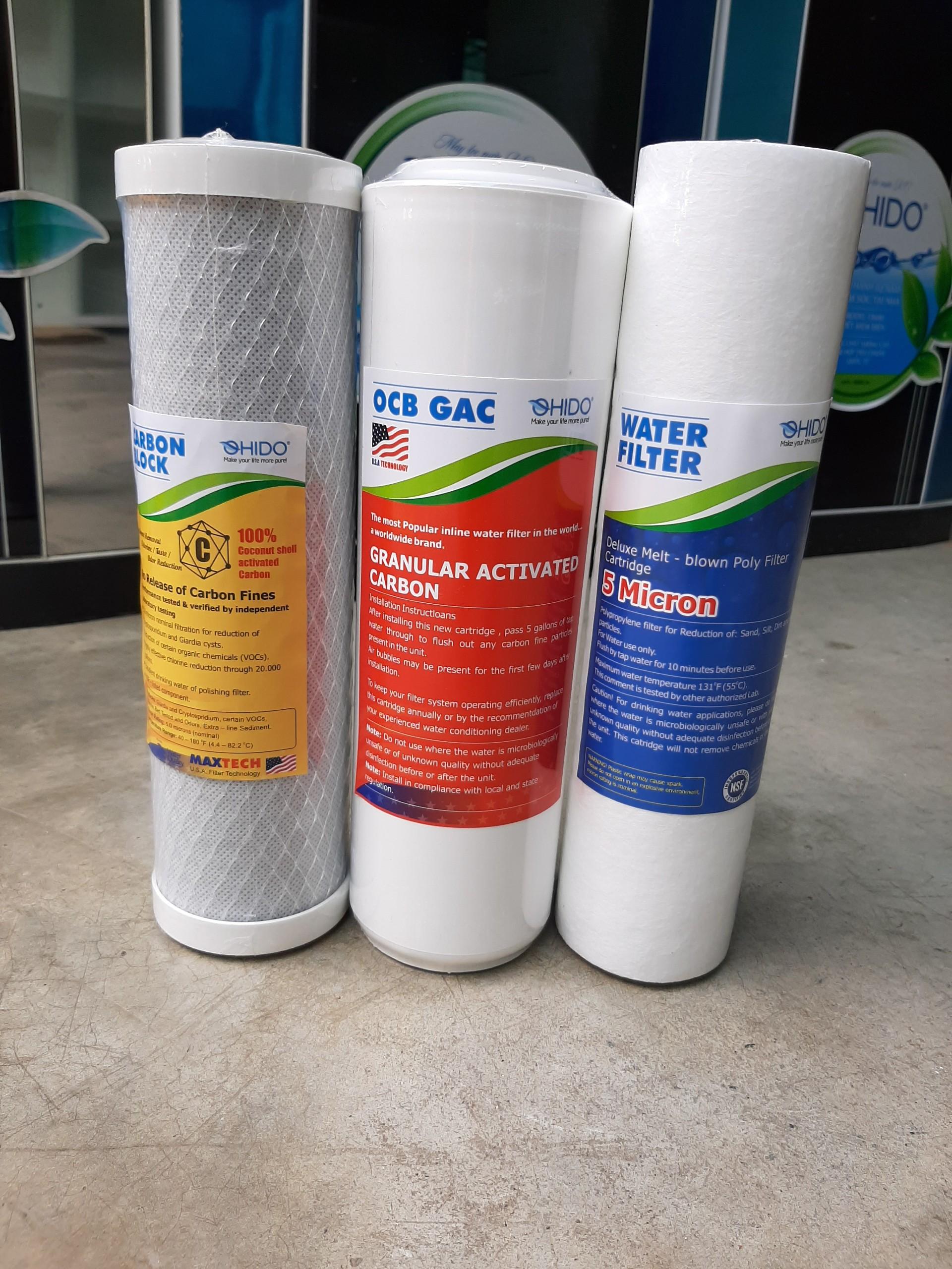 Bộ 3 lõi lọc thô 1,2,3