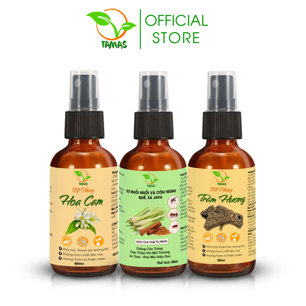 COMBO 3 chai xịt thơm phòng thư giãn, đuổi côn trùng