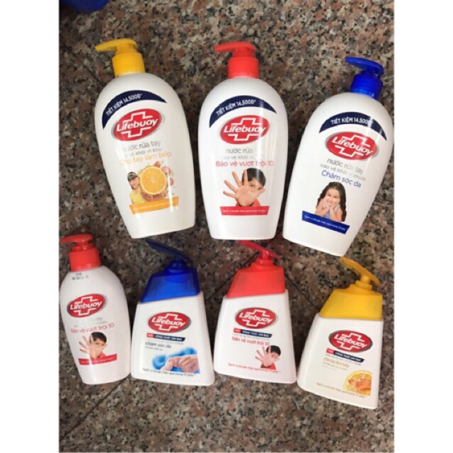 Nước rửa tay lifebuoy 500g-180g