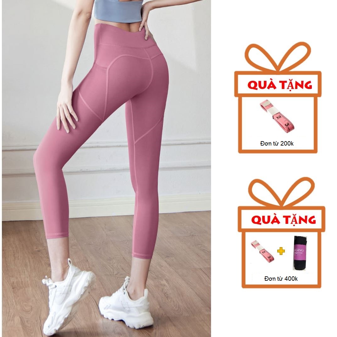 Quần tập gym nữ dáng legging có túi đùi GRACYsport