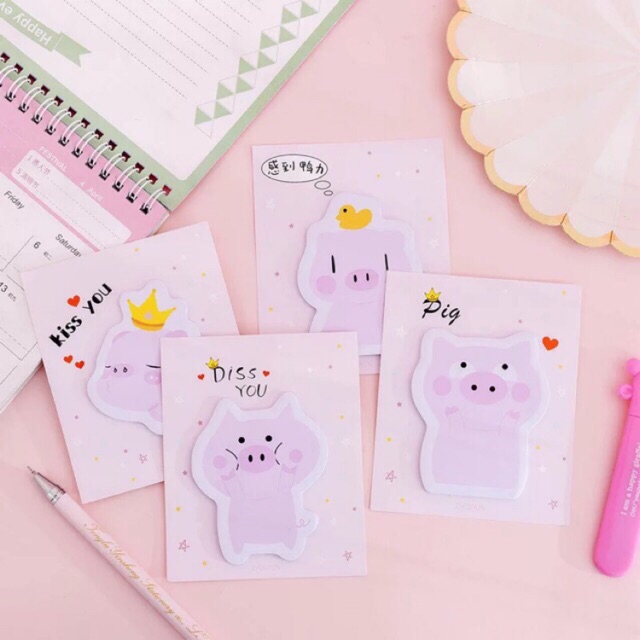 Giấy note hình chú heo