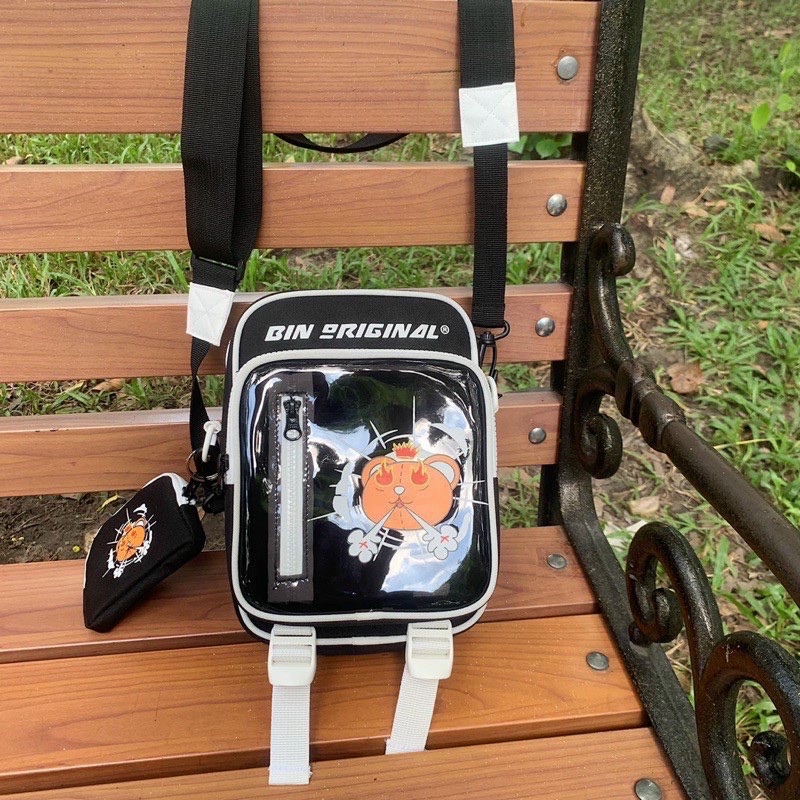 Túi đeo chéo thời trang đi học Bin Original kèm ví nhỏ