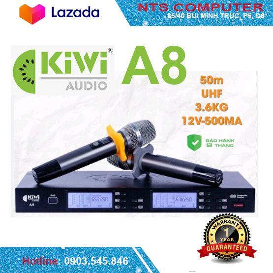 Mic không dây Kiwi A8 chính hãng