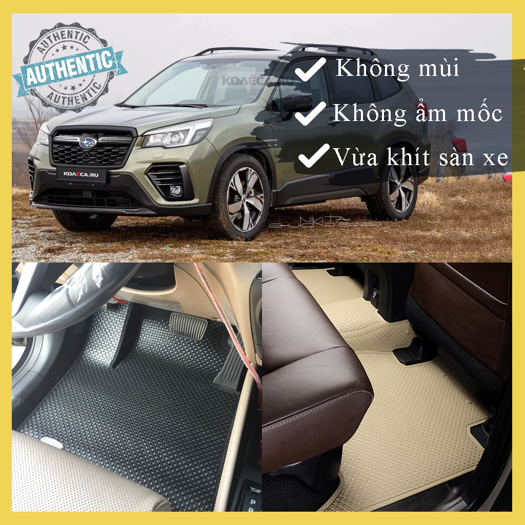 Thảm lót sàn cao su Kata (Backliners) cho xe Subaru Forester 2019