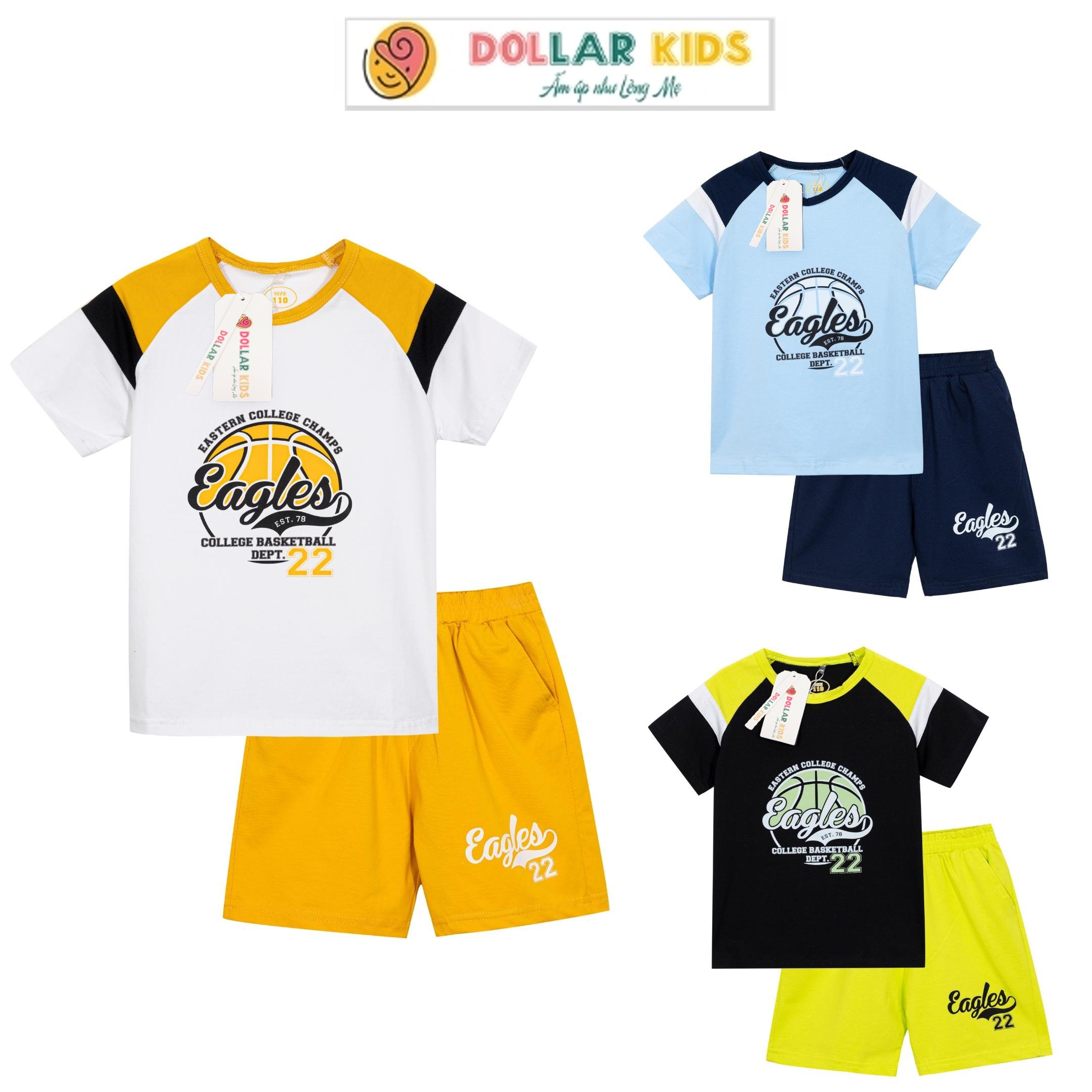 Đồ bộ bé trai dollarkids 100%cotton từ 10kg đến 48kg