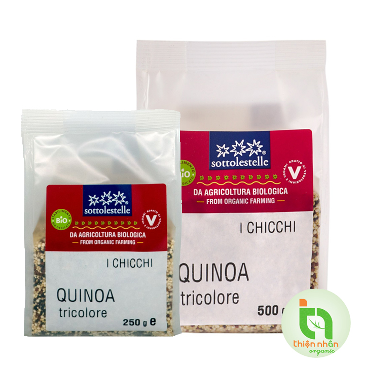 Diêm mạch quinoa 3 màu hữu cơ sotto 250g và 500g